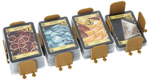 4 pcs value pack Feldherr card holder for Dominion - basic Treasure cards + Curse Cards avec pochettes