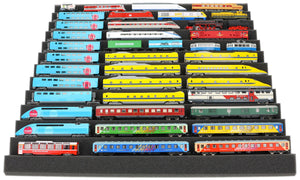 500 x 500 x 30 mm customizable zig-zag pattern Feldherr foam tray for model railways N Gauge