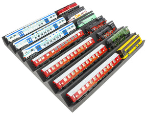 500 x 500 x 55 mm customizable zig-zag pattern Feldherr foam tray for model railways H0 Gauge / 00 Gauge