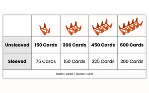 Feldherr Card Holder for game cards in Standard Card Game Size - 450 cards - 3 trays