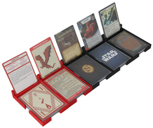 5 pcs value pack Feldherr card holder for game cards in Standard Card Game Size - 30 cartes chaque - 1 compartiment - extensible