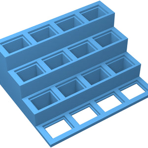 Feldherr figure pedestal for rectangular bases - 32 mm x 24 mm