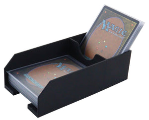 Feldherr card deck holder with discard compartment for a card deck in Standard Card Game Size