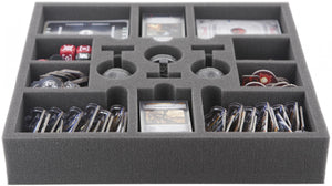 AF050RE03 50 mm foam tray for Star Wars Rebellion board game box with 13 slots