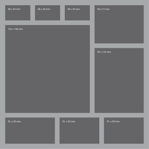 AFDA085BO Plateau en mousse de 285 mm x 285 mm x 85 mm pour boîtes de jeux de société