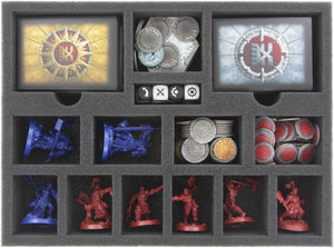 Feldherr foam tray set for Warhammer Underworlds: Shadespire core game box