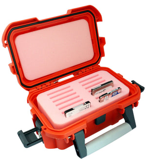 Mallette de protection / transport étanche pour disques durs SSD / HDD 2,5 - 14 compartiments