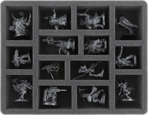Feldherr foam set for Citadel Skirmish Figure Case - 28 Miniatures