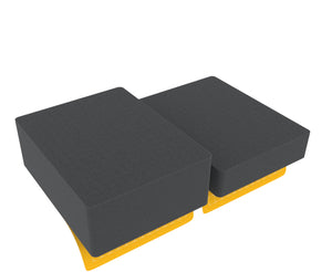 Feldherr foam set for Citadel Crusade Figure Case - 44 Miniatures + 2 Pick and Pluck trays for tanks/monsters