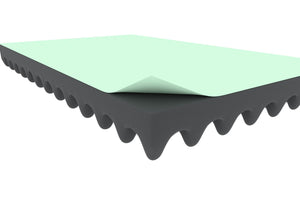 DMNP040S 565 mm x 365 mm x 40 mm Convoluted foam one-sided self-adhesive