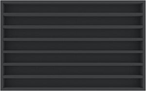 DS040A001 foam inlay TT Gauge - horizontal - 7 slots for model railway locomotives, wagons and vehicles