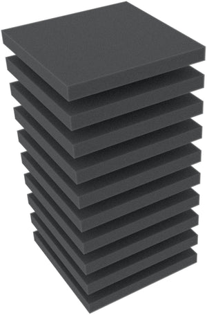 DXBA010B10 10 pcs. Set 10 mm Figure foam tray 100 mm x 100 mm Bottom / Topper