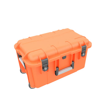 Case / Trolley for 24 tablets in thin sleeves - compartments 14 mm wide - including pencil holder - compatible with Apple iPad, Samsung Galaxy Tab A or Microsoft Surface Go - anthracite gray