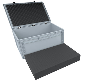 ED 64/27 HG Eurocontainer Case / Euro Box 600 x 400 x 285 mm inclusive pick and pluck foam