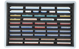 Euro Box mit Zugliege - 10 compartments for Z Gauge - for model railway locomotives, wagons and vehicles