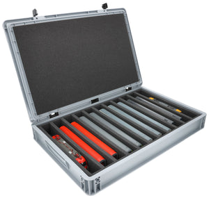 Feldherr Eurobox 60 x 40 cm Set for model railway - H0 scale - 11 compartments - foam insert for upright storage