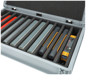 Feldherr Eurobox 60 x 40 cm Set for model railway - H0 scale - 11 compartments - foam insert for upright storage
