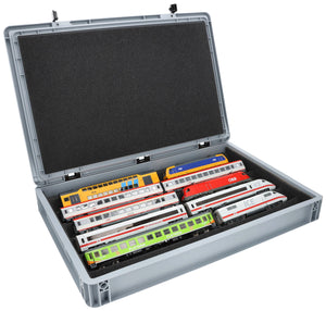 Feldherr Eurobox 60x40 Set with Zugliege - 5 compartments for H0 Gauge - for model railway locomotives, wagons and vehicles