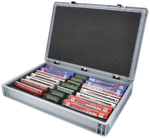 Euro Box with Zugliege - 7 compartments for TT Gauge - for model railway locomotives, wagons and vehicles