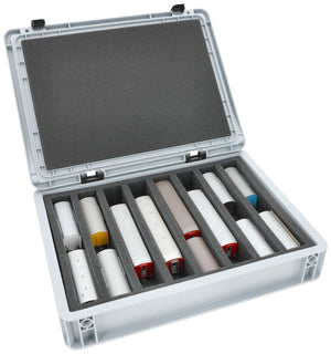 Feldherr Eurobox 40 x 30 cm Set for model railway - H0m scale - 8 compartments - foam insert for upright storage
