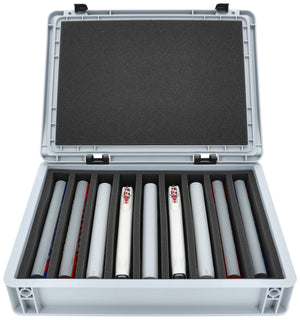 Feldherr Eurobox 40 x 30 cm Set für Modelleisenbahnen - Spur TT - 9 Fächer - Schaumstoffeinlage zur stehenden Aufbewahrung