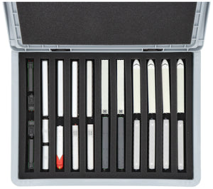 Feldherr Eurobox 40 x 30 cm Set for model railway - Z scale - 11 compartments - foam insert for upright storage