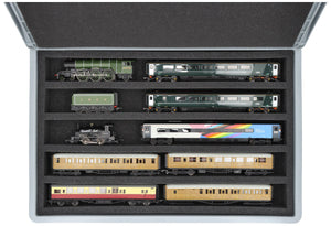 Feldherr Eurobox 60 x 40 cm Set for model railway - 00 scale - 5 compartments - foam insert for horizontal storage