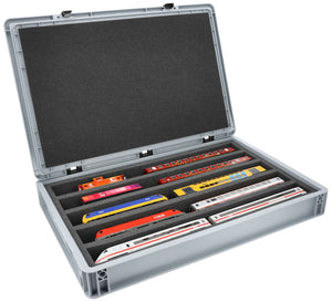 Feldherr Eurobox 60 x 40 cm Set for model railway - H0 scale - 5 compartments - foam insert for horizontal storage