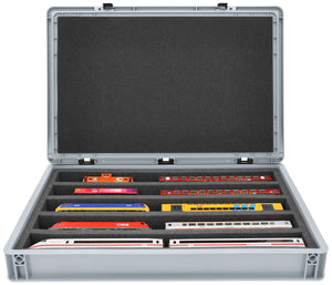 Feldherr Eurobox 60 x 40 cm Set for model railway - H0 scale - 5 compartments - foam insert for horizontal storage
