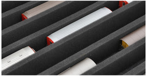 Feldherr Eurobox 60 x 40 cm Set for model railway - H0m scale - 8 compartments - foam insert for upright storage