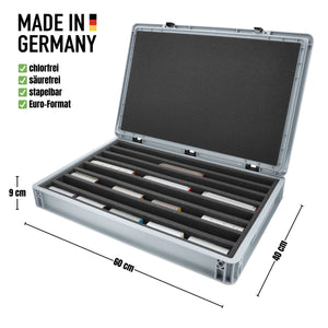 Feldherr Eurobox 60 x 40 cm Set for model railway - H0m scale - 8 compartments - foam insert for upright storage