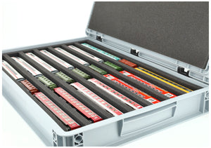 Feldherr Eurobox 60 x 40 cm set for model railways - TT gauge - 7 compartments - foam insert for horizontal storage