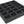 AFMETL065BO 285 mm x 285 mm x 65 mm foam tray for board games - 20 compartments
