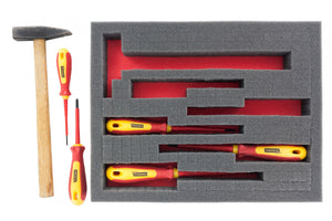 FS010Bred10 10pcs. 345 mm x 275 mm x 10 mm mousse colorée pour Shadowboard rouge