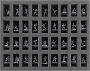 FS035A004 35 mm foam tray for miniatures in 1:72 scale (20 mm) – 36 compartments