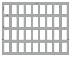 FS035BBB04 Plateau en mousse pleine grandeur 35 mm pour 36 miniatures Blood Bowl