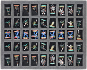 FS035C5BO Plateau mousse 35 mm avec 45 compartiments coniques