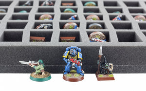 FS035C5BO Plateau mousse 35 mm avec 45 compartiments coniques