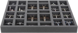 FS035XW02 35 mm full-size Foam Tray for 26 Star Wars X-WING Starfighters
