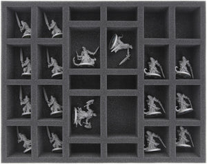 FS050MD04 50 mm full size foam tray with 26 compartments for Massive Darkness
