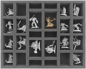 FS050MD04 50 mm full size foam tray with 26 compartments for Massive Darkness