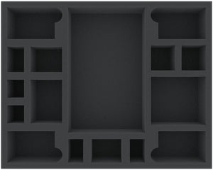 FS055ZC24 55 mm full-size foam tray with 16 compartments for Zombicide Black Plague and Wulfsburg
