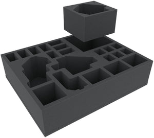 FSFH085BO 85 mm full-size foam tray with 22 compartments for all Zombicide Black Plague Monsters