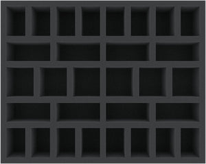 FS055RW02 55 mm foam tray for 30 Runewars Miniatures Game - Daqan-Lords Infantry