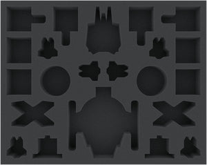 FSJZ040BO 40 mm full-size foam tray for Star Wars X-WING Shadow Caster, StarViper, M3-A Interceptor, IG-2000, Z-95, Kihraxz Fighter, Y-Wing and other