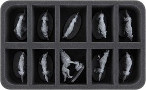 Feldherr Storage Box FSLB250 for Warhammer Quest: Cursed City - Nightwars + Nemesis - expansions + 32 miniatures