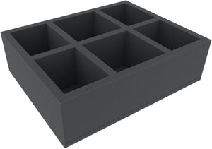 FSMEKU0100BO 100 mm Full-Size foam tray with 6 compartments