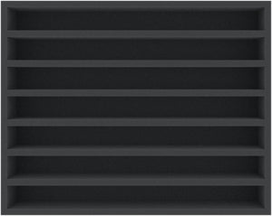 FSMELK050BO 50 mm Full-Size foam tray with 7 compartments