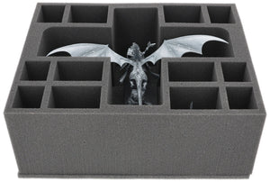 FSMFOG135BO 135 mm Full-Size foam tray with 13 compartments