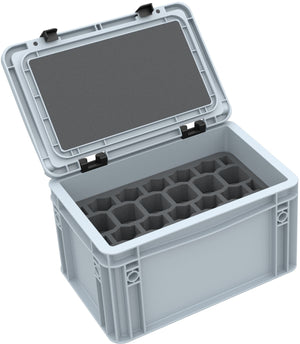 Feldherr Storage Box Eurobox with Foam Set for BattleTech Mechs and Tanks transport and protection (EB188Set)